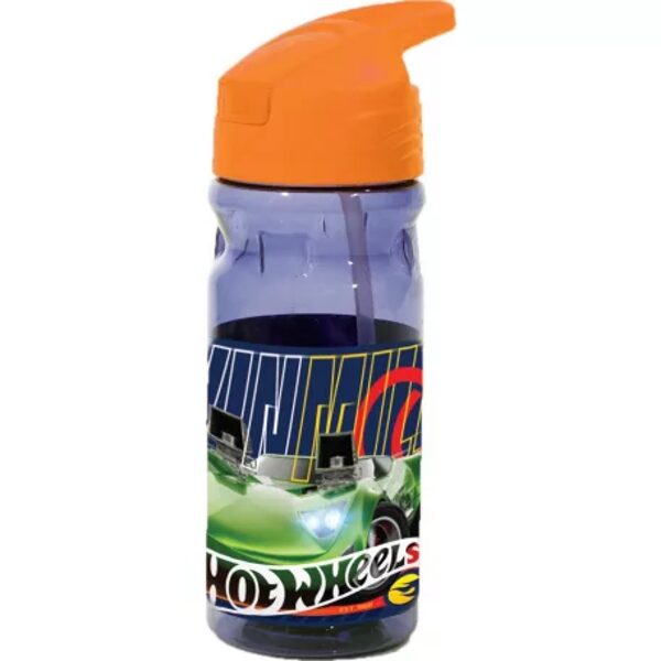 Hot Wheels plastmasas pudele ar salmiņu 550 ml