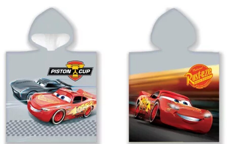 Disney Cars pončo dvielis