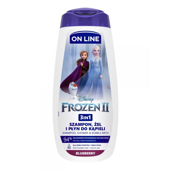 Disney Frozen 3in1 šampūns un vannas želeja