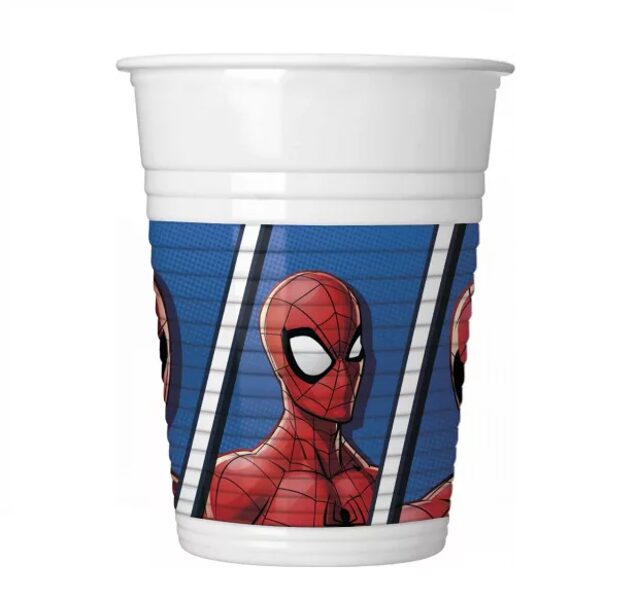 Spiderman plastmasas krūze (8 gab.)