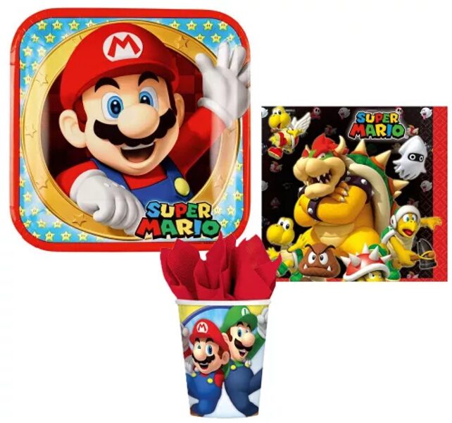 Super Mario ballītes piederumu komplekts